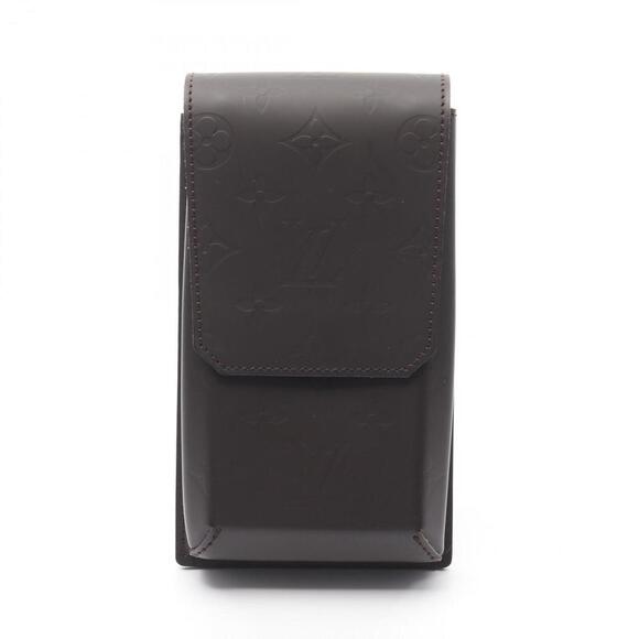 LOUIS VUITTON Brown Monogram Leather Pouch - Picture 1 of 10